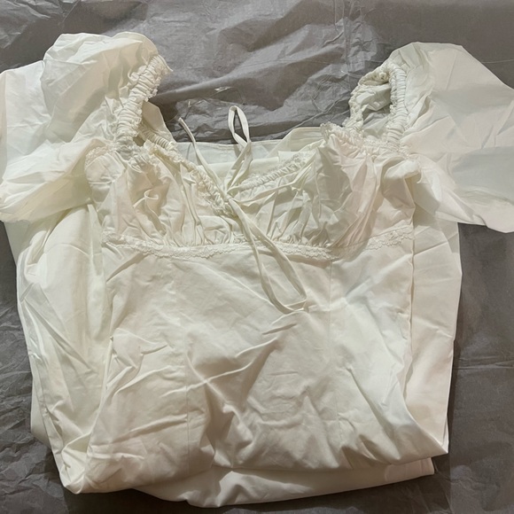 HOUSE OF CB 'Felizia' White Puff Sleeve Sundress - Picture 8 of 11